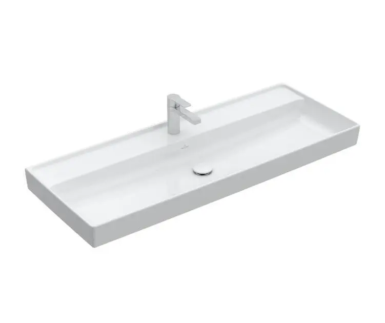 Villeroy & Boch Collaro - Meuble lavabo 120x47 cm, sans trop-plein, trou de robinetterie, blanc alpin 4A33C201