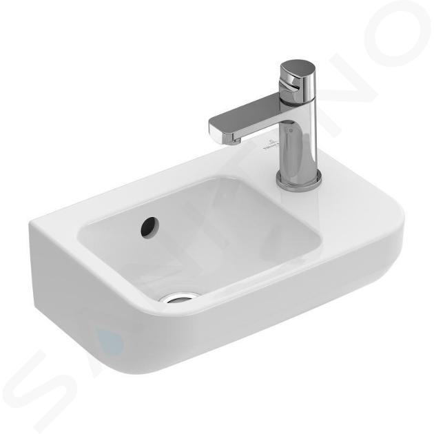 Villeroy & Boch Architectura - Umývátko 36x26 cm, s přepadem, 1 otvor pro baterii vpravo, alpská bílá 43733601