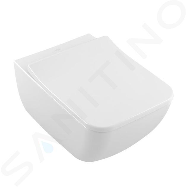 Villeroy & Boch Venticello - Inodoro suspendido con asiento SoftClosing, DirectFlush, blanco alpino 4611RS01