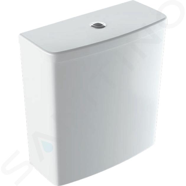 Geberit Selnova Square - Cisterna de descarga para taza de inodoro, entrada de agua lateral, blanco 500.267.01.1