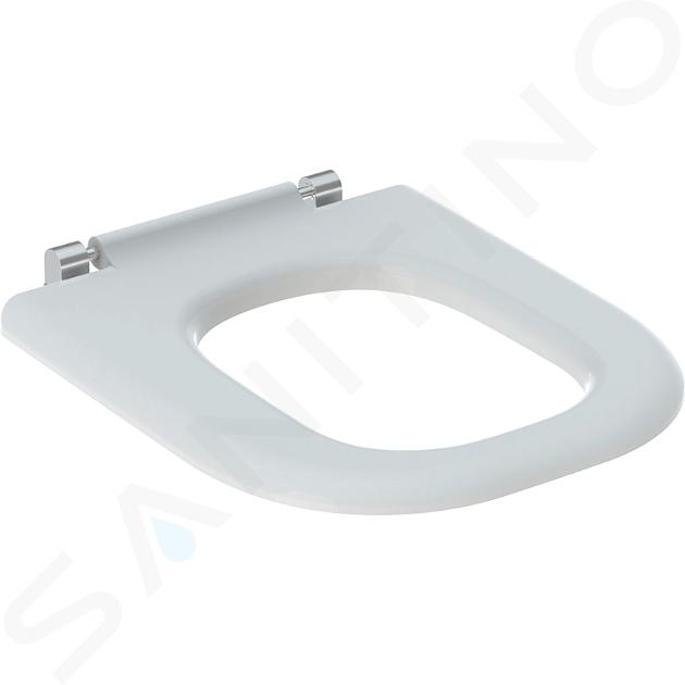 Geberit Selnova Comfort - Asiento de WC libre de barreras sin tapa, blanco 500.794.01.1