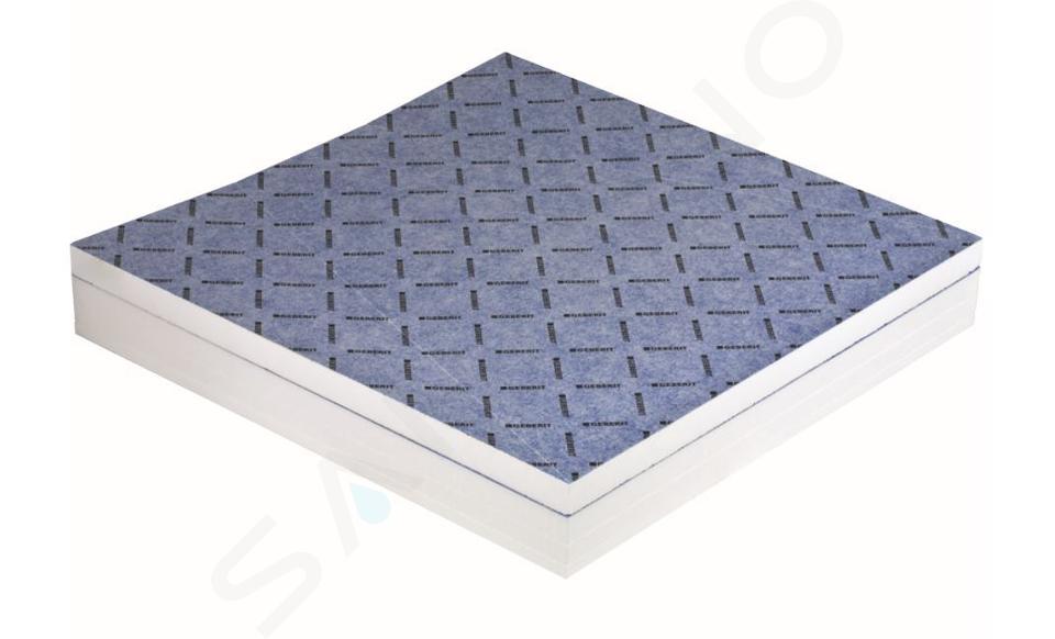 Geberit Accesorios - Plato de ducha de 1000x1000 mm, permite el revestimiento, con desnivel en forma de V 154.253.00.1