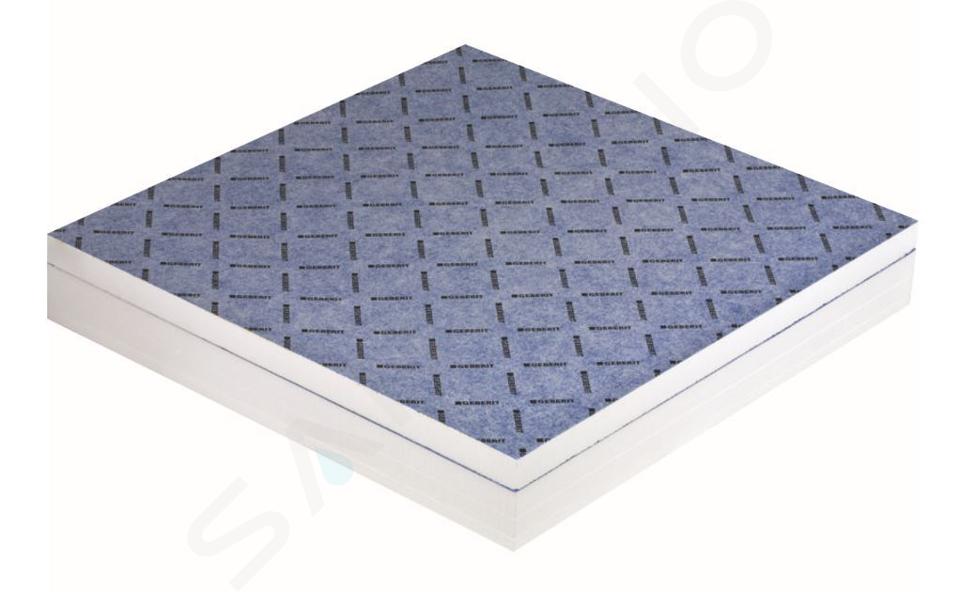 Geberit Accessori - Pannello doccia 1200x1000 mm, rivestibile, con pendenza a L 154.265.00.1