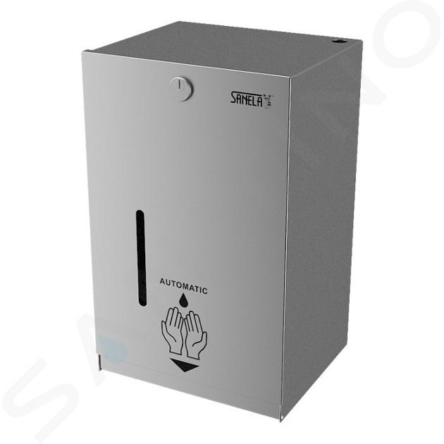 Sanela Distributeurs en inox - Distributeur de désinfectant sans contact, inox SLZN 59E