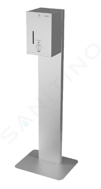 Sanela Distributeurs en inox - Distributeur de désinfectant sans contact sur borne-support, inox SLZN 59ES