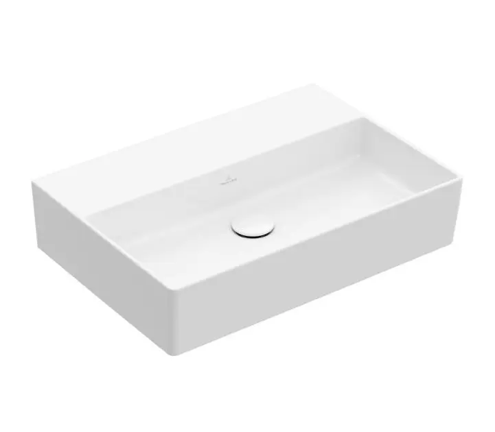 Levně Villeroy & Boch Memento 2.0 - Umyvadlo 50x42 cm, bez přepadu, bez otvoru pro baterii, CeramicPlus, alpská bílá 4A2253R1