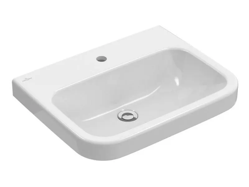 Levně Villeroy & Boch Architectura - Umyvadlo 55x47 cm, bez přepadu, otvor pro baterii, CeramicPlus, alpská bílá 418856R1