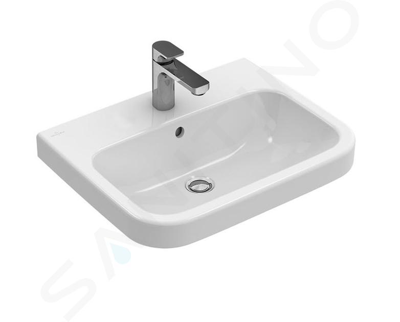 Villeroy & Boch Architectura - Lavabo 55x47 cm, avec trop-plein, trou de robinetterie, blanc alpin 41885501