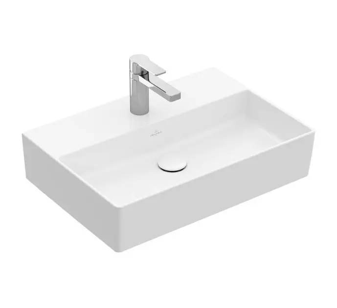 Villeroy & Boch Memento 2.0 - Lavabo 60x42 cm, senza troppopieno, con foro per miscelatore, bianco alpino 4A226101