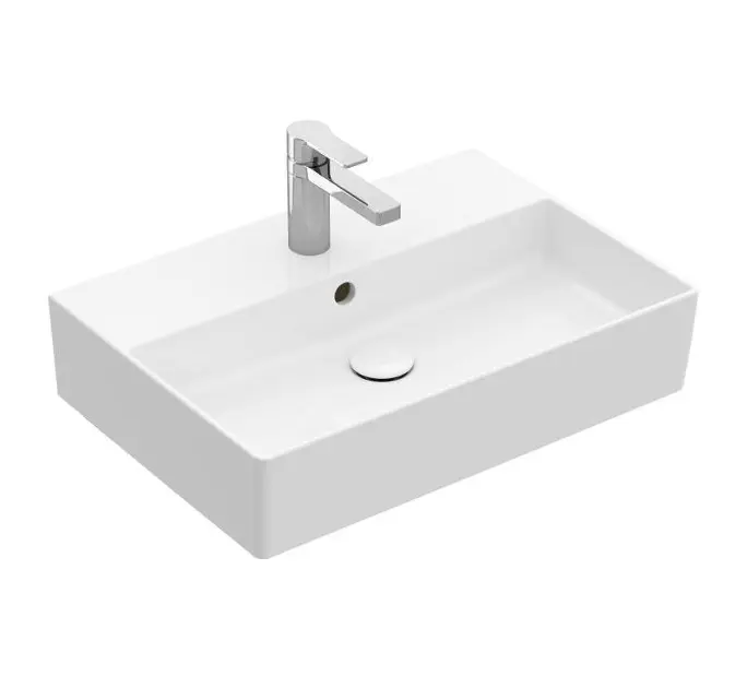 Levně Villeroy & Boch Memento 2.0 - Umyvadlo 60x42 cm, s přepadem, otvor pro baterii, CeramicPlus, alpská bílá 4A2260R1