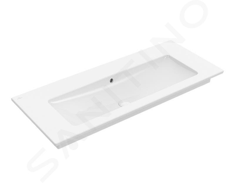 Villeroy & Boch Venticello - Lavabo da mobile 100x50 cm, con troppopieno, senza foro per miscelatore, bianco alpino 4104AJ01