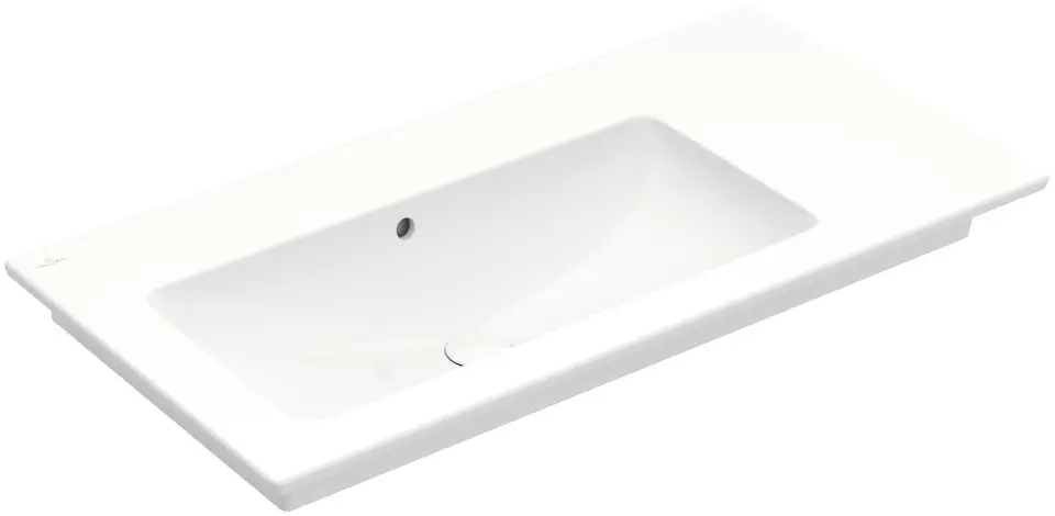 Levně Villeroy & Boch Venticello - Umyvadlo nábytkové 100x50 cm, s přepadem, bez otvoru pro baterii, CeramicPlus, alpská bílá 4134L3R1