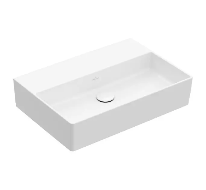 Levně Villeroy & Boch Memento 2.0 - Umyvadlo nábytkové 60x42 cm, bez přepadu, bez otvoru pro baterii, alpská bílá 4A226F01