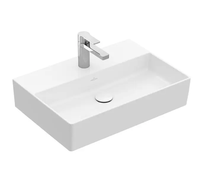 Levně Villeroy & Boch Memento 2.0 - Umyvadlo 60x42 cm, bez přepadu, otvor pro baterii, CeramicPlus, alpská bílá 4A226LR1