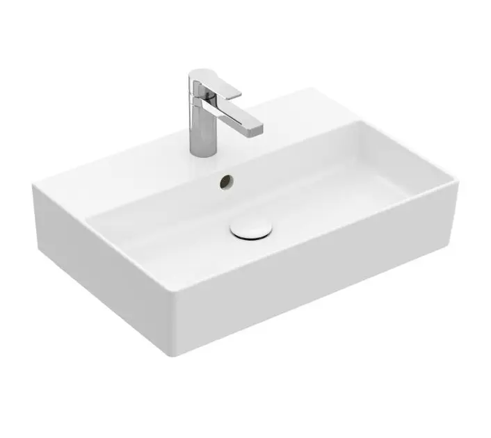 Levně Villeroy & Boch Memento 2.0 - Umyvadlo 60x42 cm, s přepadem, otvor pro baterii, CeramicPlus, alpská bílá 4A226GR1