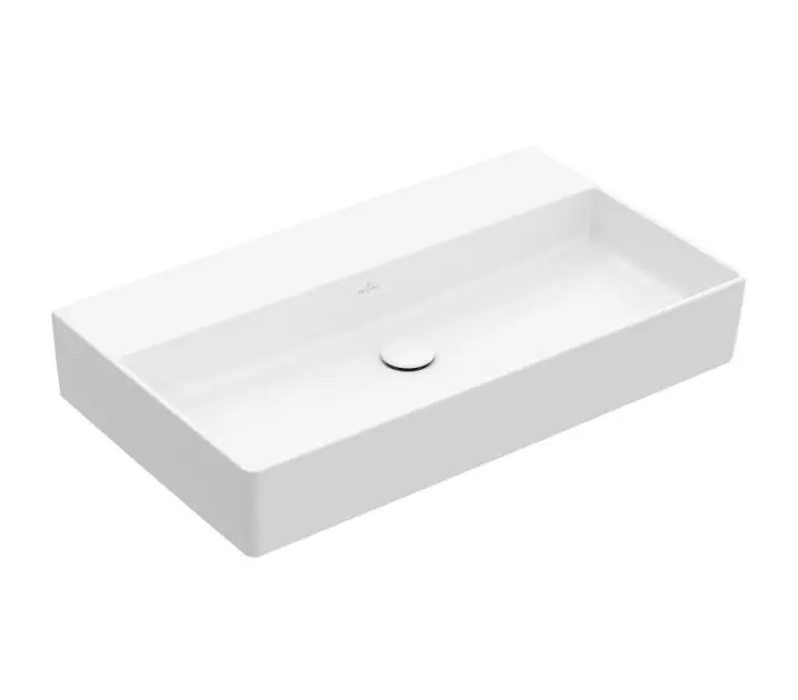 Levně Villeroy & Boch Memento 2.0 - Umyvadlo 80x47 cm, bez přepadu, bez otvoru pro baterii, alpská bílá 4A228F01