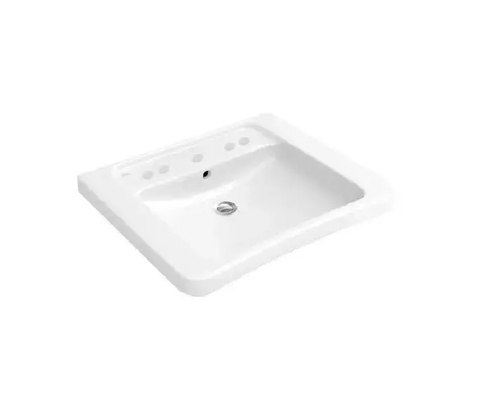 Villeroy & Boch Architectura - Waschtisch 60x45 Cm, Mit Überlauf, Hahnloch, Alpinweiß 4A876001