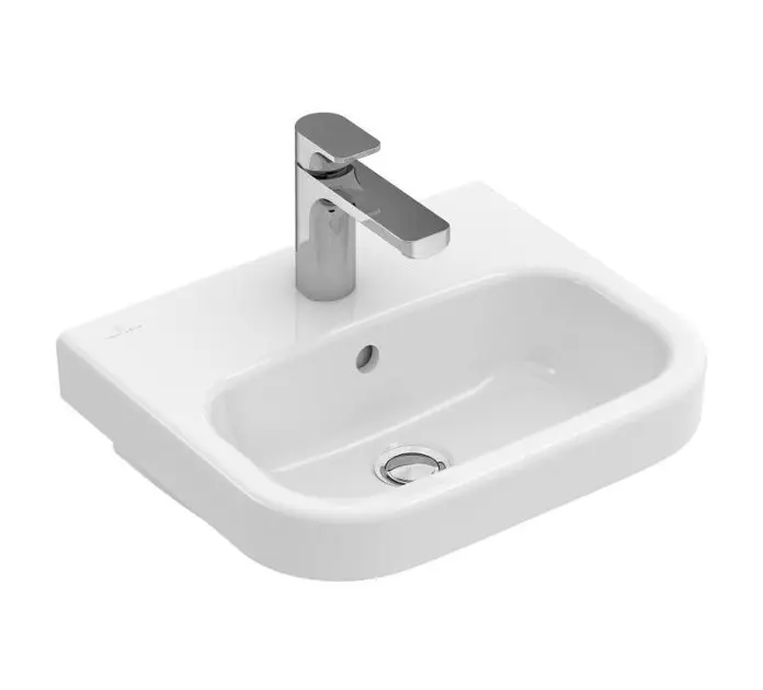 Levně Villeroy & Boch Architectura - Umývátko 45x38 cm, s přepadem, 1 otvor pro baterii, alpská bílá 43734501