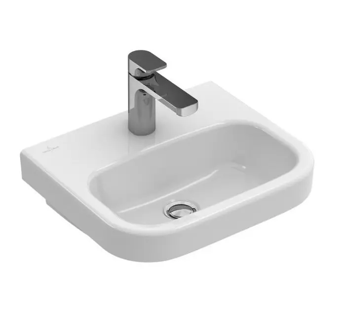 Levně Villeroy & Boch Architectura - Umývátko 50x38 cm, bez přepadu, 1 otvor pro baterii, CeramicPlus, alpská bílá 437351R1