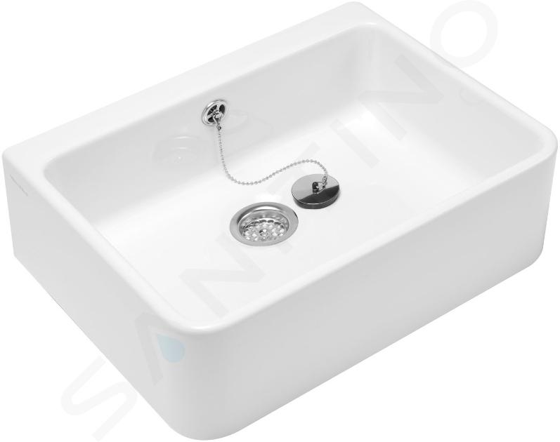 Villeroy & Boch O.novo - Lavello da appoggio in ceramica, 495x405 mm, bianco alpino 63210001