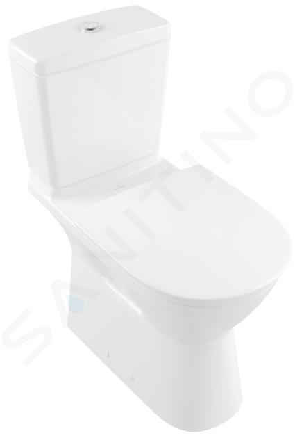 Villeroy & Boch ViCare - Stand Tiefspül WC für Kombination, barrierefrei, Vario Abgang, DirectFlush,  Alpinweiß 4620R001