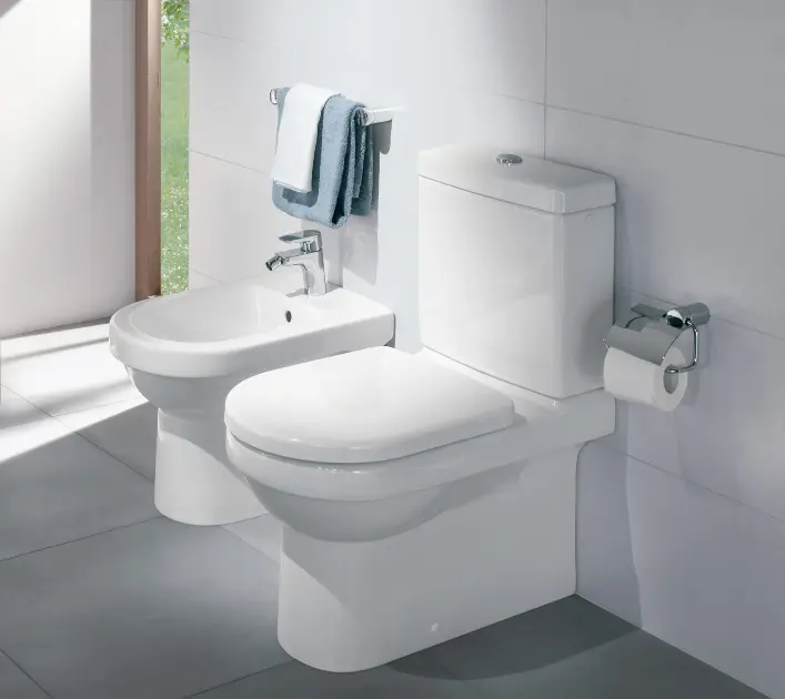 Villeroy & Boch Architectura - cuvette de WC, coude Vario, blanc alpin ...