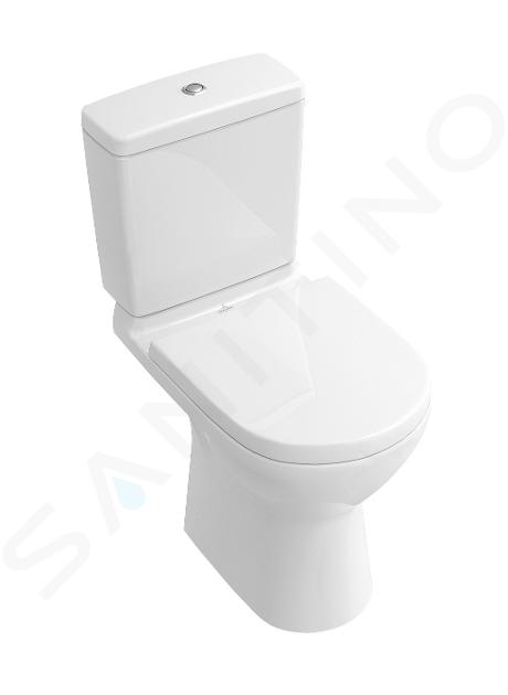 Villeroy & Boch O.novo - WC kombi mísa, zadní odpad, DirectFlush, AntiBac, CeramicPlus, alpská bílá 5661R0T2