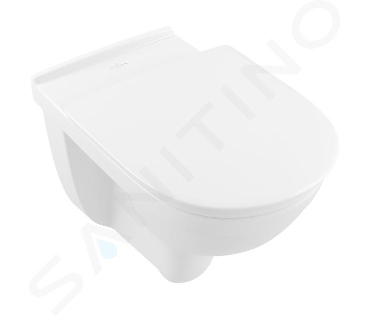 Villeroy & Boch ViCare - Inodoro suspendido sin barreras, desagüe posterior, DirectFlush, blanco alpino 4695R001