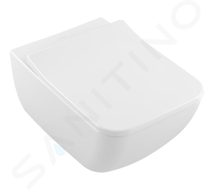 Villeroy & Boch Venticello - WC sospeso, DirectFlush, CeramicPlus, Stone White 4611R0RW