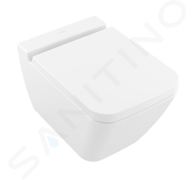 Villeroy & Boch Finion - Závesné WC, DirectFlush, CeramicPlus, Stone White 4664R0RW