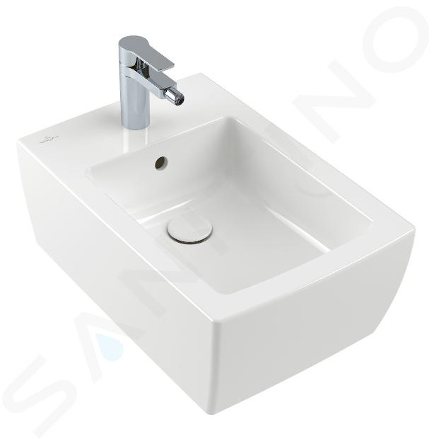 Villeroy & Boch Memento 2.0 - Bideu suspendat, cu 1 orificiu pentru baterie, alb alpin 44330001