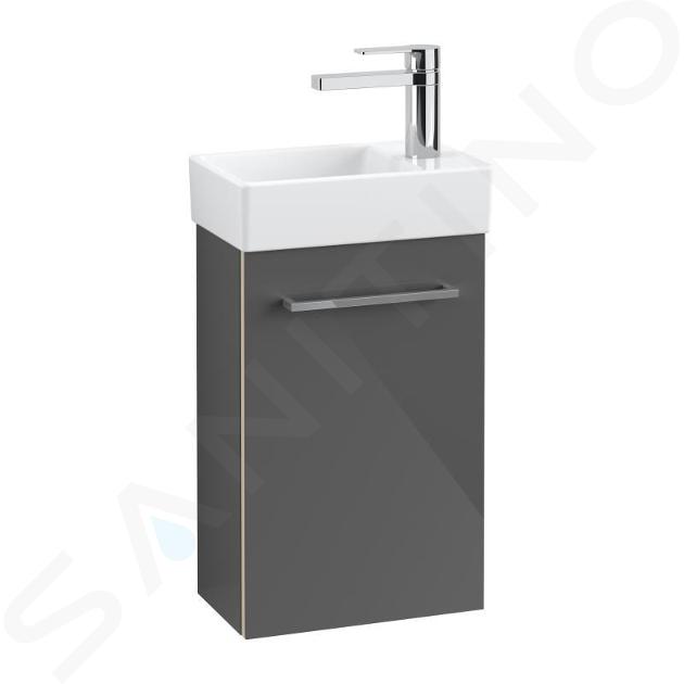 Villeroy & Boch Avento - Mobile da lavabo, 34x51x20 cm, anta singola, Crystal Grey A87601B1