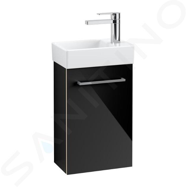 Villeroy & Boch Avento - Meuble-vasque, 34x51x20 cm, 1 porte, Crystal Black A87601B3
