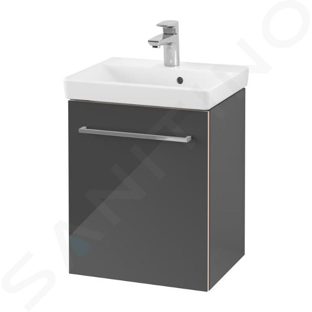 Villeroy & Boch Avento - Mueble de lavabo, 430x514x352 mm, 1 puerta, Crystal Grey A88701B1