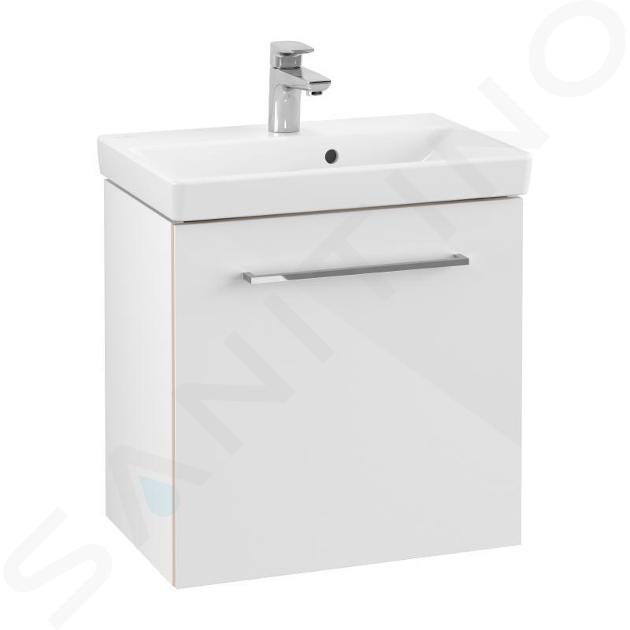 Villeroy & Boch Avento - Dulap pentru lavoar, 530x514x352 mm, 1 ușă, Crystal White A88800B4