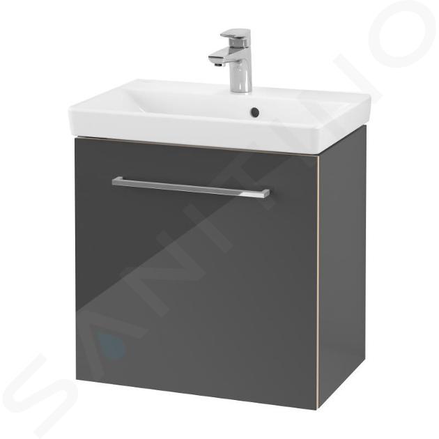 Villeroy & Boch Avento - Mueble de lavabo, 53x51x35 cm, 1 puerta, Crystal Grey A88801B1