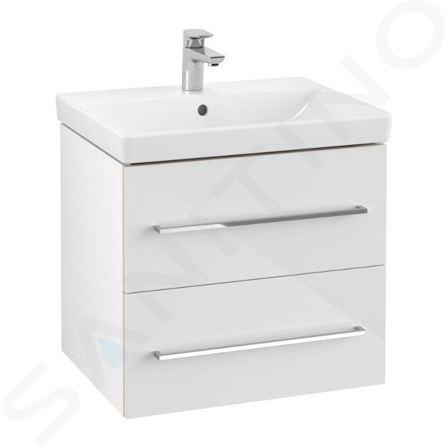 Villeroy & Boch Avento - Szafka podumywalkowa, 58x51x45 cm, 2 szuflady, Biały Kryształowy A88900B4