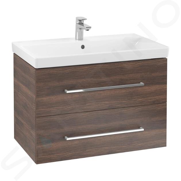 Villeroy & Boch Avento - Dulap pentru lavoar, 780x514x452 mm, 2 sertare, Arizona Oak A89100VH