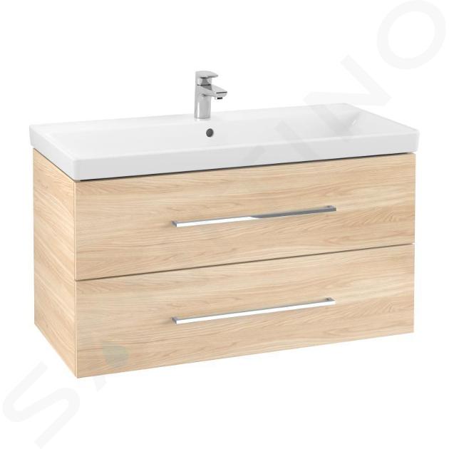 Villeroy & Boch Avento - Mobile da lavabo, 980x514x452 mm, 2 cassetti, Elm Impresso A89200PN