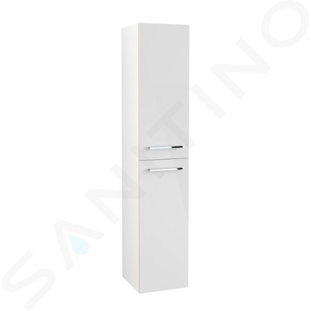 Villeroy & Boch Avento - Hochschrank 350x1760x372 mm, 2 Türen, Crystal White A89400B4