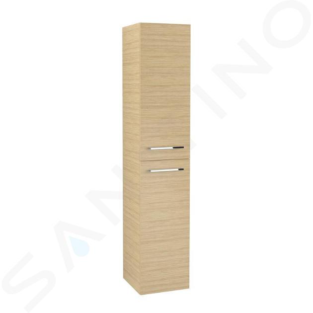 Villeroy & Boch Avento - Armario alto, 35x176x37 cm, 2 puertas, Nordic Oak A89400VJ