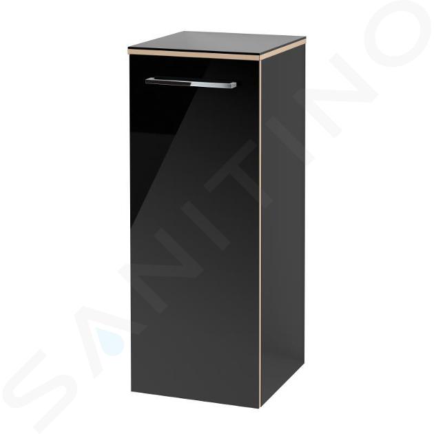 Villeroy & Boch Avento - Seitenschrank, 35x89x37 cm, 1 Tür, Crystal Black A89501B3