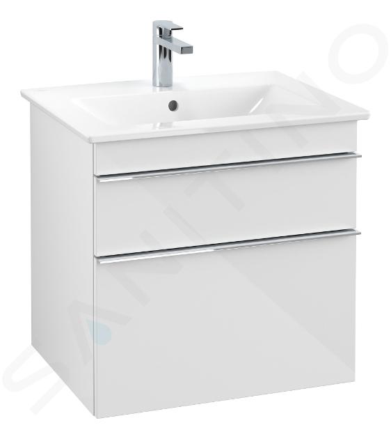 Villeroy & Boch Venticello - Waschtischunterschrank, 60x59x50 cm , 2 Auszüge,Glossy White A92401DH