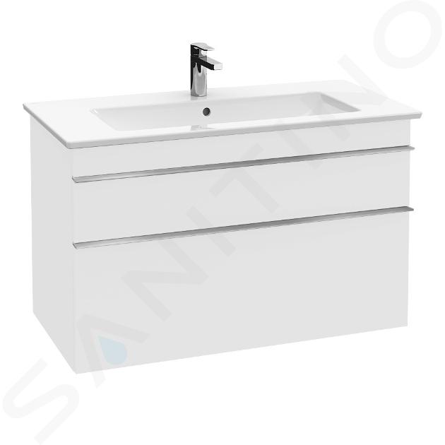 Villeroy & Boch Venticello - Dulap pentru lavoar, 953x590x502 mm, 2 sertare, Glosy White A92601DH