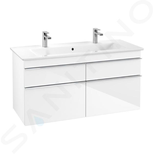 Villeroy & Boch Venticello - Mueble de lavabo, 1153x590x502 mm, 4 cajones, Glossy White A92901DH