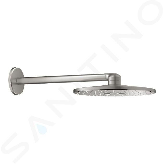 Grohe Rainshower SmartActive - Kopfbrause 310, Duscharm 43 cm, 2 Strahlarten, Supersteel 26475DC0
