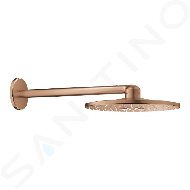 Grohe Rainshower SmartActive - Hlavová sprcha 310, sprchové rameno 43 cm, 2 prúdy, kefovaný Warm Sunset 26475DL0