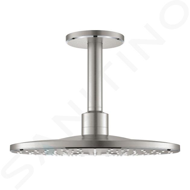 Grohe Rainshower SmartActive - Prysznic górny 310, ramię prysznica 14 cm, 2 strumienie, Supersteel 26477DC0