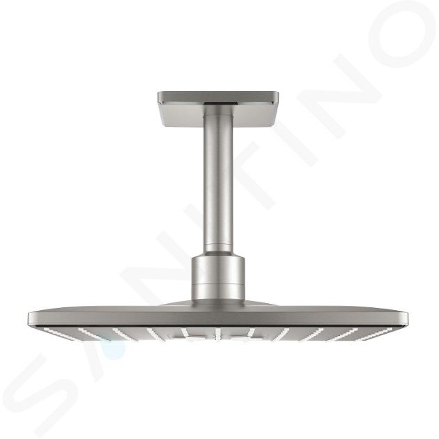 Grohe Rainshower SmartActive Cube - Rociador de ducha 310, brazo de ducha 14 cm, 2 chorros, supersteel 26481DC0