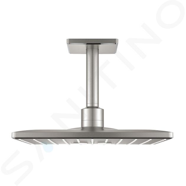 Grohe Rainshower SmartActive Cube - Pălărie de duș 310, braț de duș 142 mm, 2 jeturi, supersteel 26481DC0